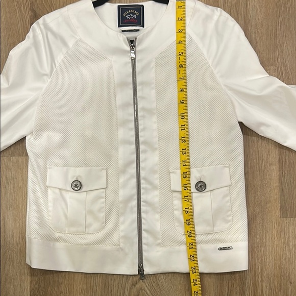 Paul & Shark White Bomber Jacket Sporty Design - Picture 12 of 13